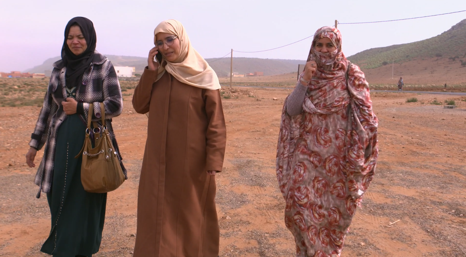 Khadija, en compagnie des membres de sa coopérative. Crédit Photo: ONU Femmes 