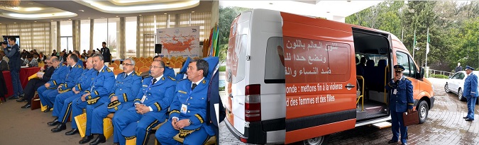 La police algérienne et la campagne Tous UNiS. Photo: ONU Femmes